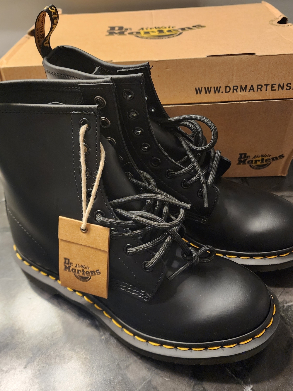 Dr. Martens 1460 Smooth Leather Black Combat Boots